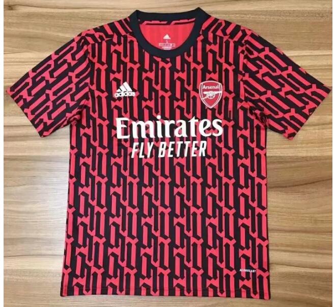 Arsenal Red Black Training Shirt 2020/21